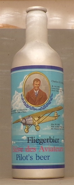 Fliegerbier Pilot's Beer #1 CaBottle featuring Charles Lindbergh, Germany