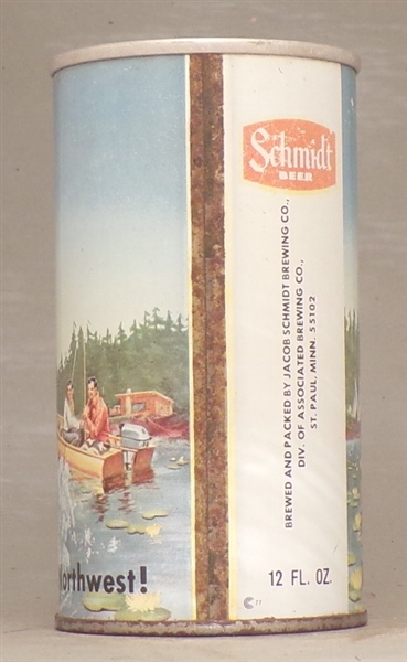 Schmidt White Stripe Tab Top, St. Paul, MN, Fishing
