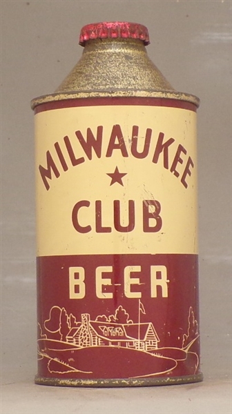 Milwaukee Club IRTP Cone Top, Schlitz, Milwaukee, WI