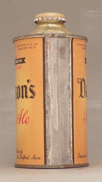 Dawson's Pale Ale Low Profile Cone Top, New Bedford, MA
