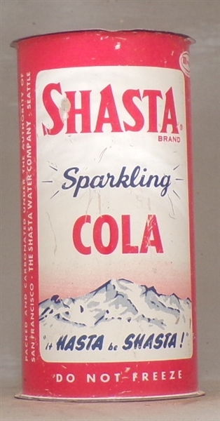Shasta Cola 10 Ounce Flat Top from the Wind Tunnel find