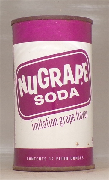 Nugrape Soda Flat Top Soda Can, Atlanta, GA