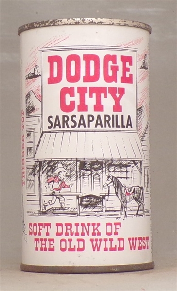 Dodge City Sarsaparilla Soda Insert Tab, Lorain, OH