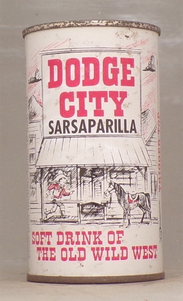 Dodge City Sarsaparilla Soda Insert Tab, Lorain, OH