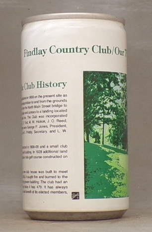 Findlay Country Club Commemorative Can