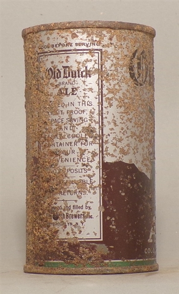 Old Dutch Ale Opening Instructional Flat Top, New York