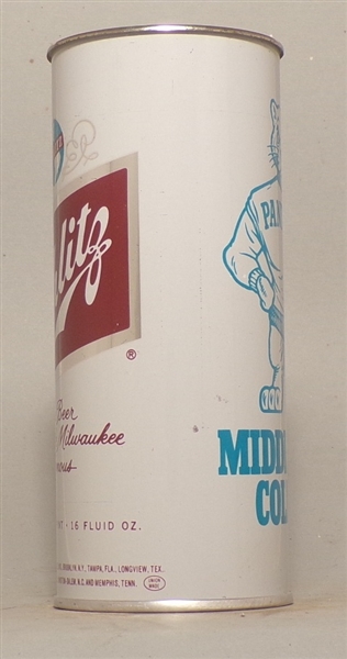Schlitz 1969 Middlebury College Panthers drinking cup