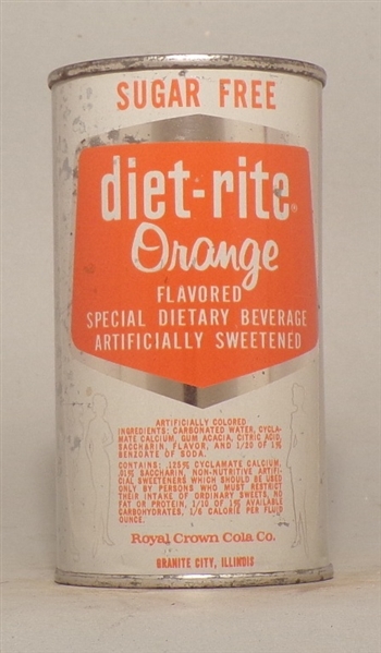 Diet-Rite Orange Soda Flat Top, Granite City, IL