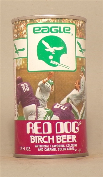 Eagle Red Dog Birch Beer Tab Top Soda Can, Bridgeport, PA