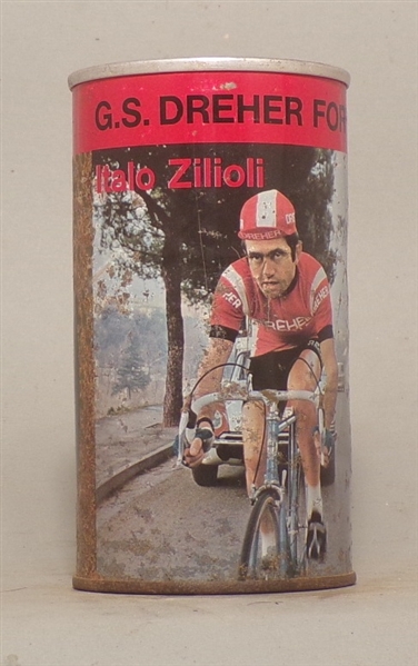 Dreher Forte Bicyclist Italo Zilioli Tab Top, Pedavena, Italy