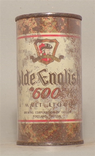 Olde English 600 Malt Liquor 11 oz. Flat Top, Portland, OR