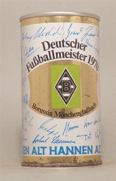 Hannen Alt 1970 Soccer Team Signatures Tab Top, Germany
