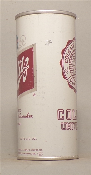 Schlitz 1969 Colgate University 16 Ounce Tab Top,