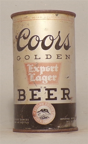 Coors Double Aged Export Lager IRTP Flat Top, Golden, CO