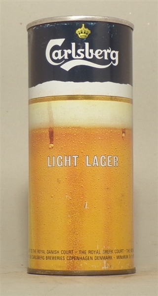 Carlsberg Light Lager 16 Ounce Tab Top, Denmark