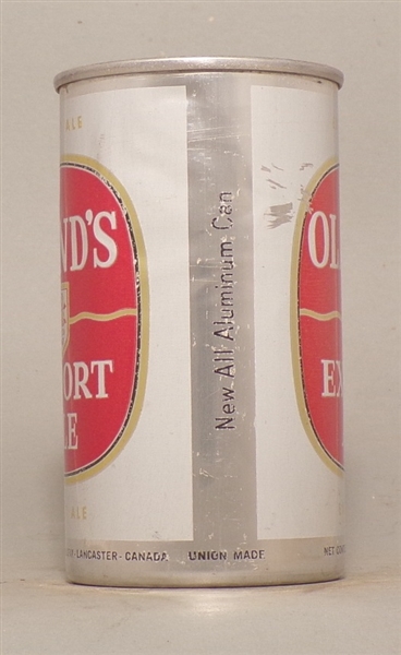 Oland's Early Straight Aluminum Dog Bone Tab, Canada