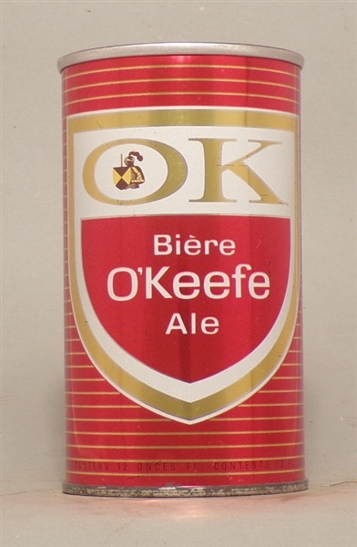 OK O'Keefe Biere Ale Tab Top, Canada