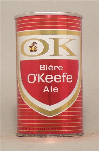 OK O'Keefe Biere Ale Tab Top, Canada