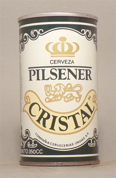 Cristal Pilsener Early Tab Top, Chile