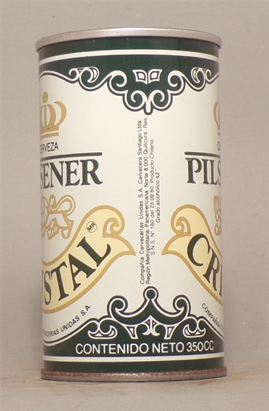 Cristal Pilsener Early Tab Top, Chile