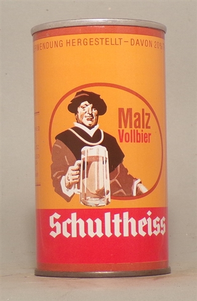 Schultheiss Malz Vollbier Tab Top, Germany