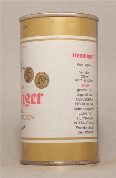 Henninger Early Tab Top, Argentina