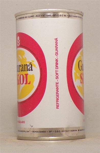 Skol Guarana Early Tab Top, Brazil, Brasil