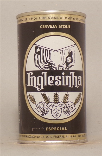 Inglesinha Cerveja Stout Early Tab Top, Brazil, Brasil