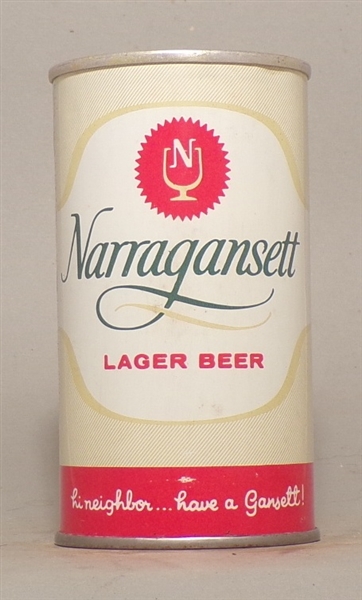 Narragansett Lager Beer Tab Top, Cranston, RI