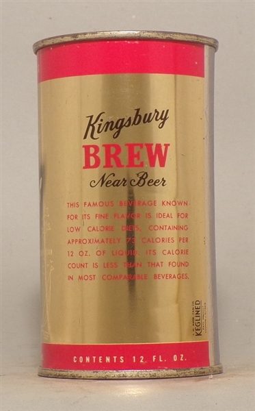 Kingsbury Brew Near Beer Flat Top #3, Sheboygan, WI