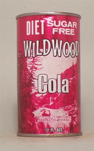 Wildwood Diet Cola Flat Top Soda Can, Chicago, IL