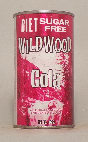 Wildwood Diet Cola Flat Top Soda Can, Chicago, IL
