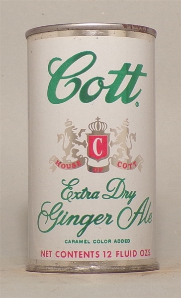 Cott Ginger Ale Flat Top #1, Manchester and New Haven, CT