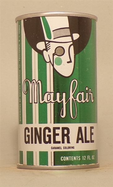 Mayfair Ginger Ale Tab Top Soda Can, Providence, RI