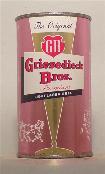 Griesedieck Bros Flat Top #2, Pink, St. Louis, MO