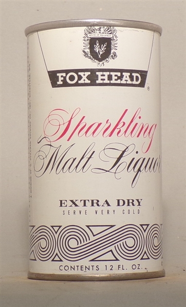 Fox Head Malt Liquor Tab Top, Heileman, Sheboygan, WI