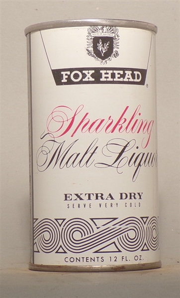 Fox Head Malt Liquor Tab Top, Heileman, Sheboygan, WI