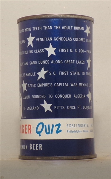 Esslinger Parti-Quiz Flat Top #4 (Blue), Philadelphia, PA