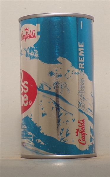 Canfield's Swiss Crème Flat Top Soda Can, Chicago, IL (Air filled)