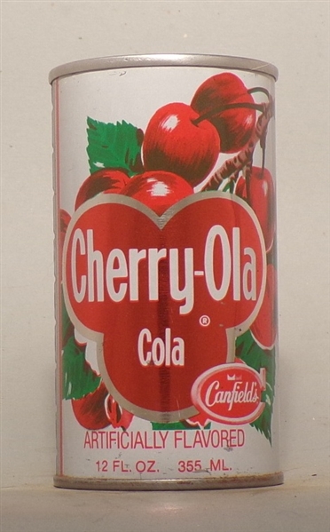 Canfield's Cherry-Ola Tab Top Soda Can, Chicago, IL