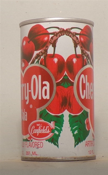 Canfield's Cherry-Ola Tab Top Soda Can, Chicago, IL