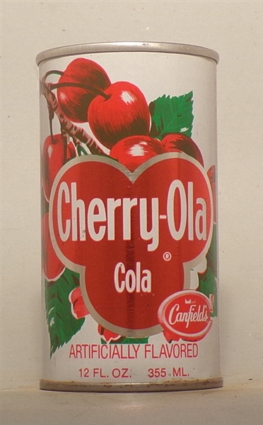Canfield's Cherry-Ola Tab Top Soda Can, Chicago, IL