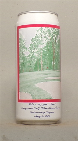 Anheuser Busch Kingsmill Golf Club Set can, Hole 7 (Color)