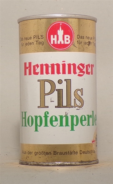 Henninger Pils Hopfperle Tab Top from Germany