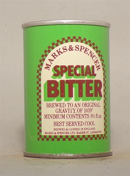 Marks and Spencer Special Bitter 9 2/3 Ounce Tab Top, England