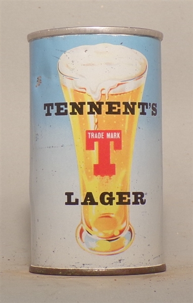 Tennents Girls RARE SLEEPER! - CONTENTS 12 FLUID OZS. (Pat Intrigued) Straight Steel Tab Top from Scotland