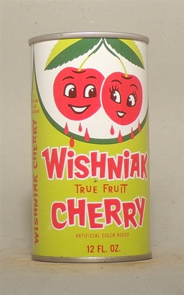 Wishniak Cherry Tab Top Soda Can, Cleveland, OH