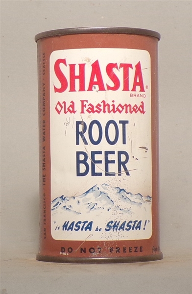 Shasta Root Beer Flat Top, San Francisco and Seattle