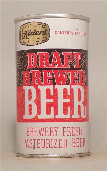 Kaier's Draft Brewed Beer Tab Top, Mahanoy City, PA