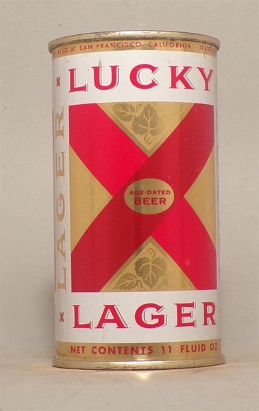 Lucky Lager 11 Ounce Flat Top, Vancouver WA